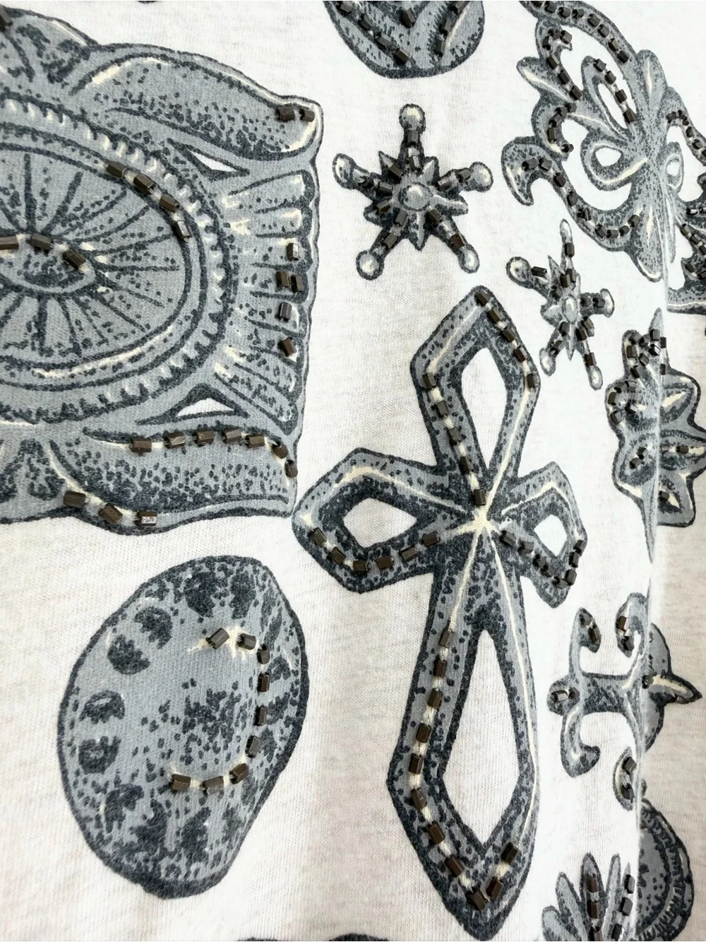 Double D Ranch Long Sleeve Top Beaded - Picture 5 of 10